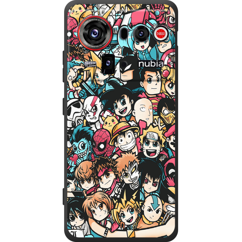 Чохол BoxFace Nubia Z80 Ultra Anime Stickers