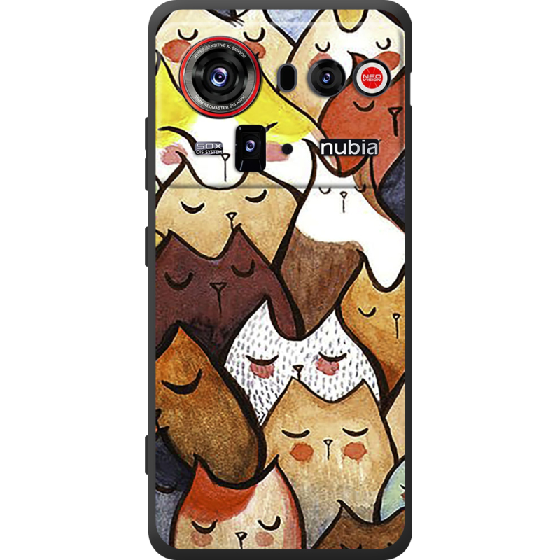 Чохол BoxFace Nubia Z80 Ultra Sleepy Cats
