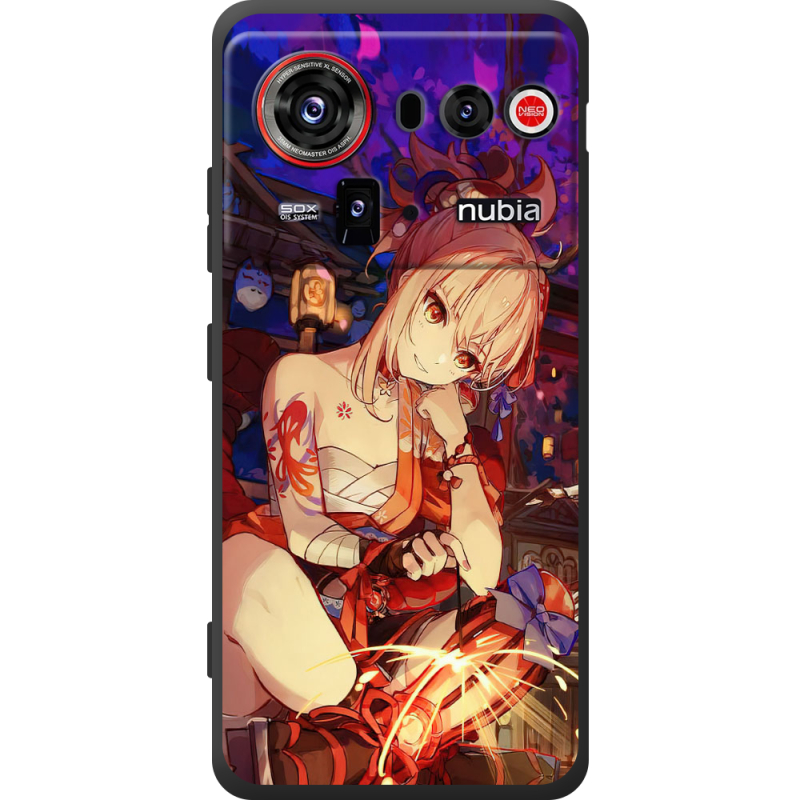 Чохол BoxFace Nubia Z80 Ultra Genshin Ёимия с огоньком