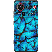 Чохол BoxFace Nubia Z80 Ultra лазурные бабочки
