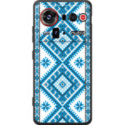 Чохол BoxFace Nubia Z80 Ultra Блакитний Орнамент