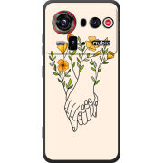 Чохол BoxFace Nubia Z80 Ultra Flower Hands