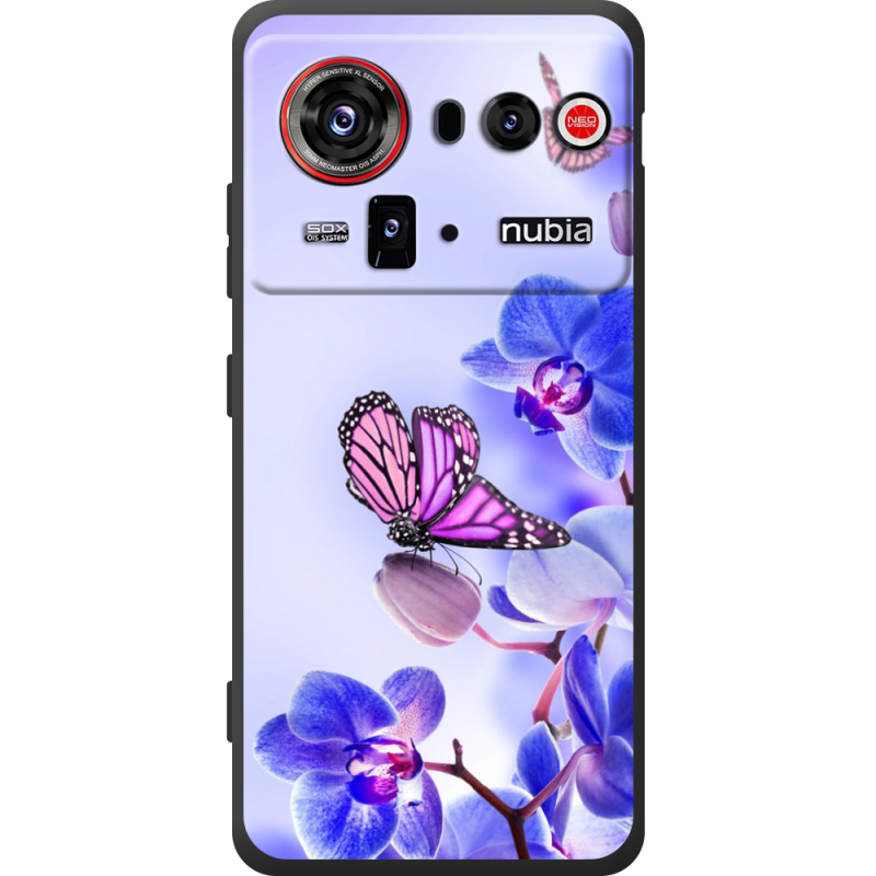 Чохол BoxFace Nubia Z80 Ultra Orchids and Butterflies