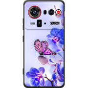 Чохол BoxFace Nubia Z80 Ultra Orchids and Butterflies