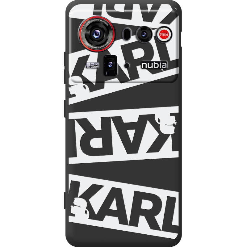 Чорний чохол BoxFace Nubia Z80 Ultra White Karl