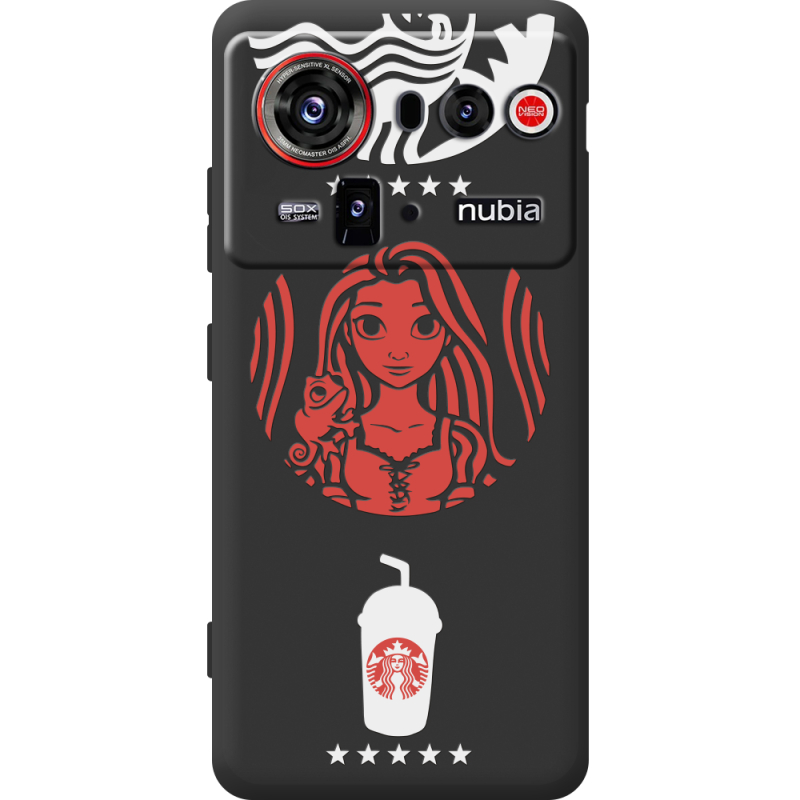 Чорний чохол BoxFace Nubia Z80 Ultra RedWhite Coffee