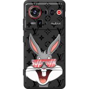 Чорний чохол BoxFace Nubia Z80 Ultra looney bunny