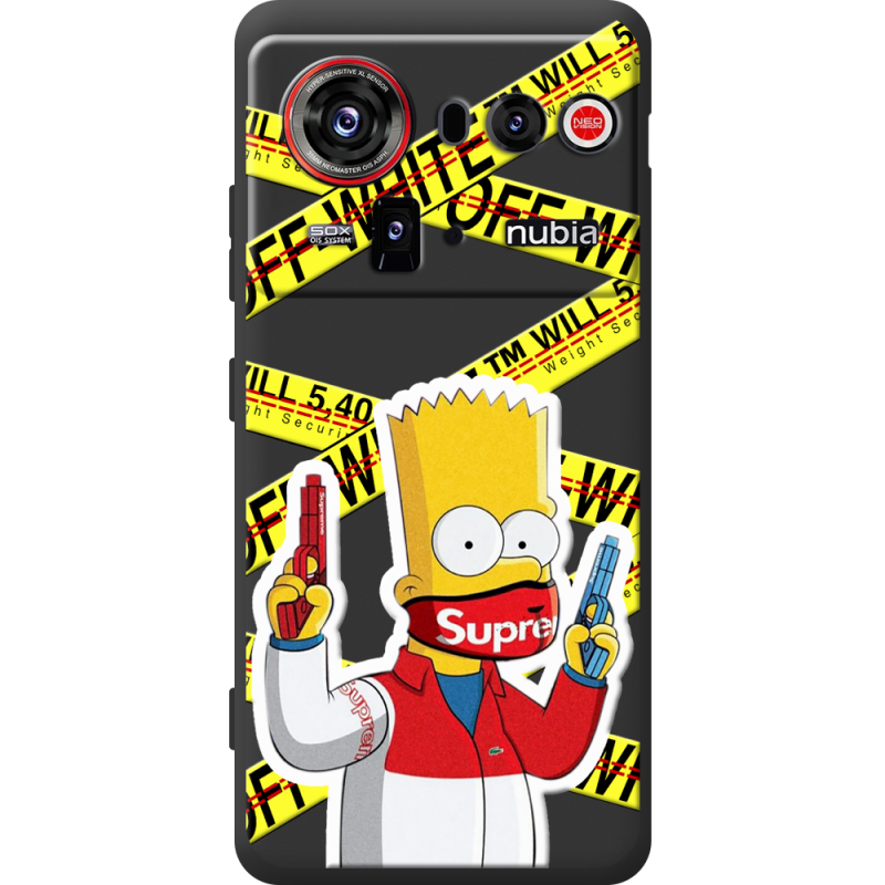 Чорний чохол BoxFace Nubia Z80 Ultra White Bart