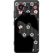 Чорний чохол BoxFace Nubia Z80 Ultra Flower Hair