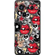 Чорний чохол BoxFace Nubia Z80 Ultra Rock Graffiti