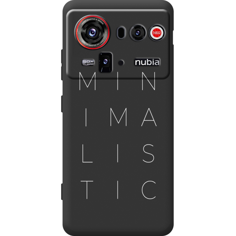 Чорний чохол BoxFace Nubia Z80 Ultra Minimalistic
