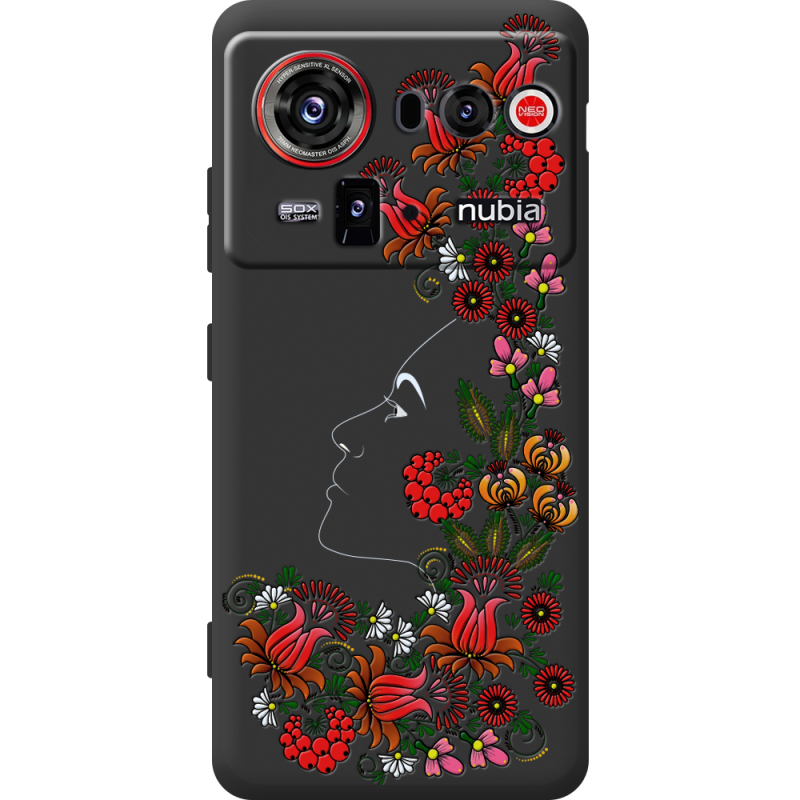 Чорний чохол BoxFace Nubia Z80 Ultra 3D Ukrainian Muse
