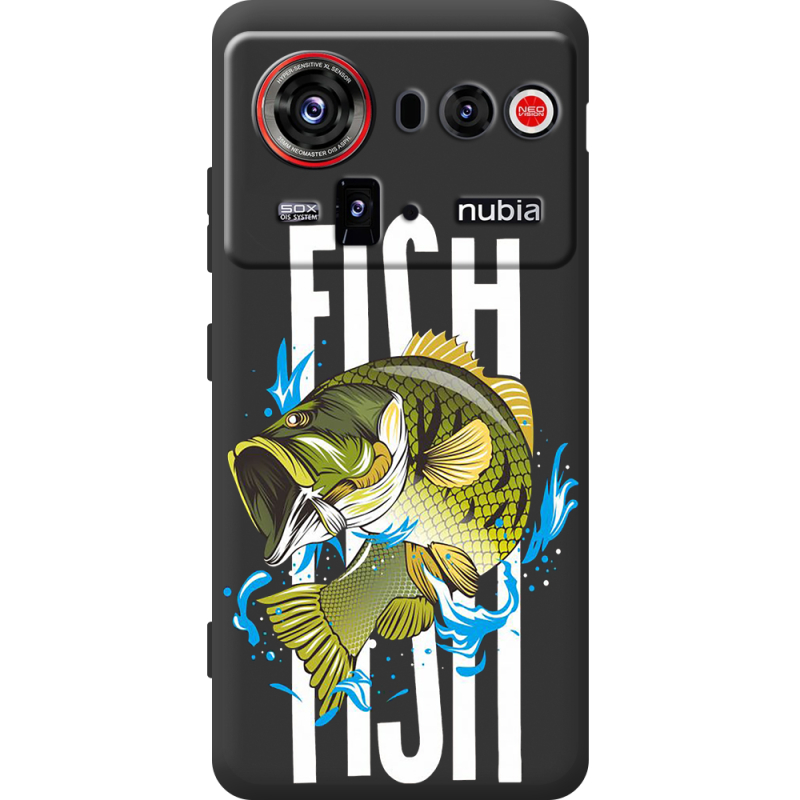 Чорний чохол BoxFace Nubia Z80 Ultra Fish