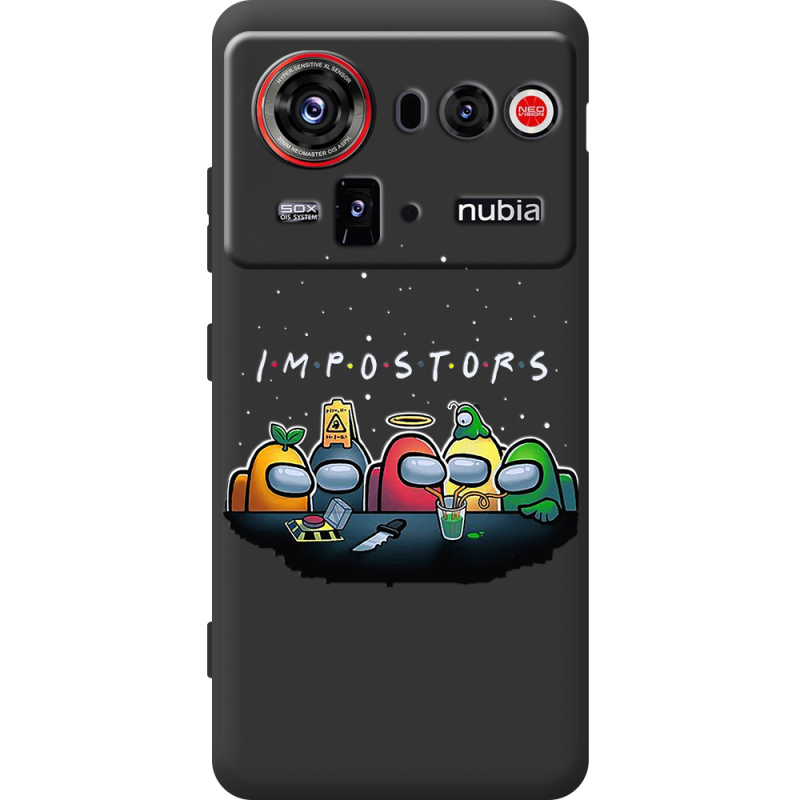 Чорний чохол BoxFace Nubia Z80 Ultra Among Us Impostors