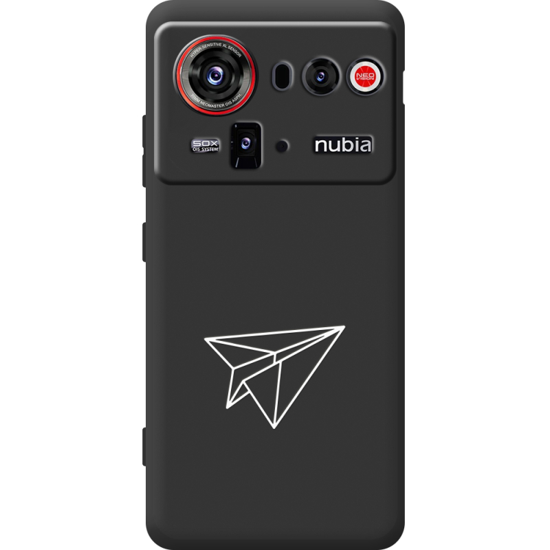 Чорний чохол BoxFace Nubia Z80 Ultra Paper Plane