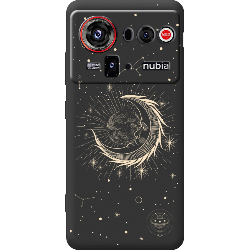 Чорний чохол BoxFace Nubia Z80 Ultra Moon