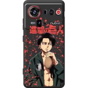 Чорний чохол BoxFace Nubia Z80 Ultra Атака Титанов Леви