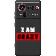 Чорний чохол BoxFace Nubia Z80 Ultra I'm Crazy
