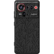 Чорний чохол BoxFace Nubia Z80 Ultra Leaves
