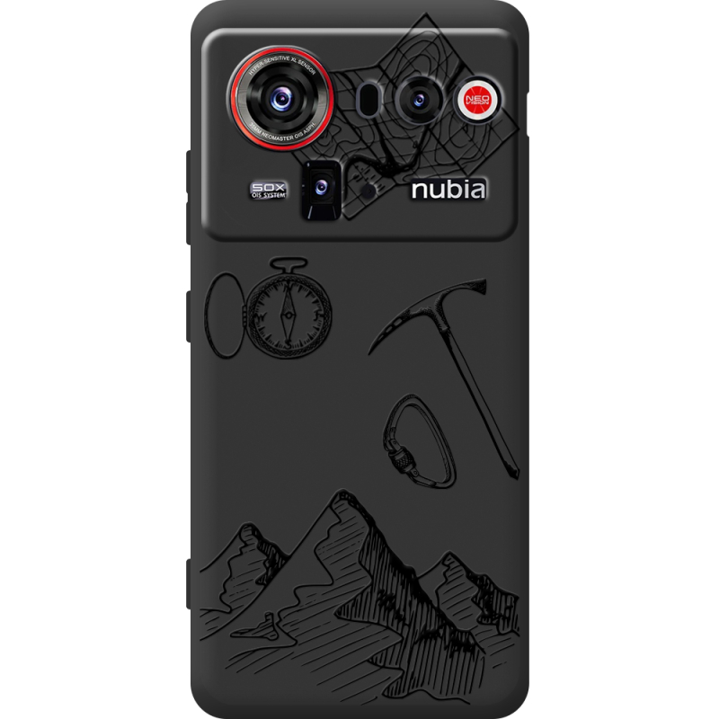 Чорний чохол BoxFace Nubia Z80 Ultra Mountains