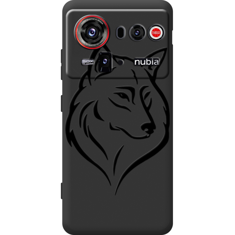 Чорний чохол BoxFace Nubia Z80 Ultra Wolf