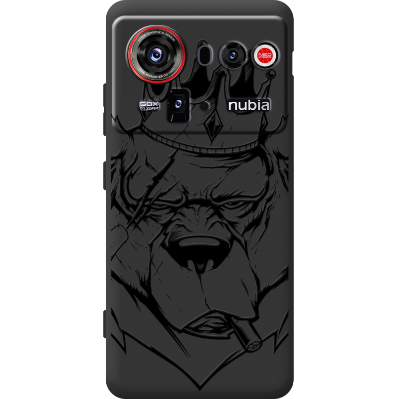 Чорний чохол BoxFace Nubia Z80 Ultra Bear King