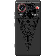 Чорний чохол BoxFace Nubia Z80 Ultra Hugin and Munin