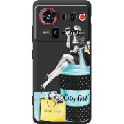 Прозорий чохол BoxFace Nubia Z80 Ultra City Girl