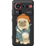 Прозорий чохол BoxFace Nubia Z80 Ultra Dog Coffeeman