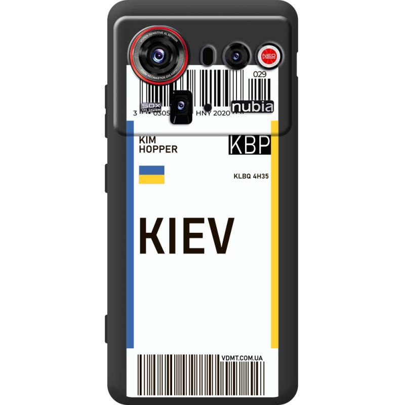 Прозорий чохол BoxFace Nubia Z80 Ultra Ticket Kiev