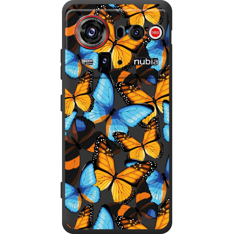 Прозорий чохол BoxFace Nubia Z80 Ultra Butterfly Morpho