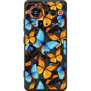 Прозорий чохол BoxFace Nubia Z80 Ultra Butterfly Morpho