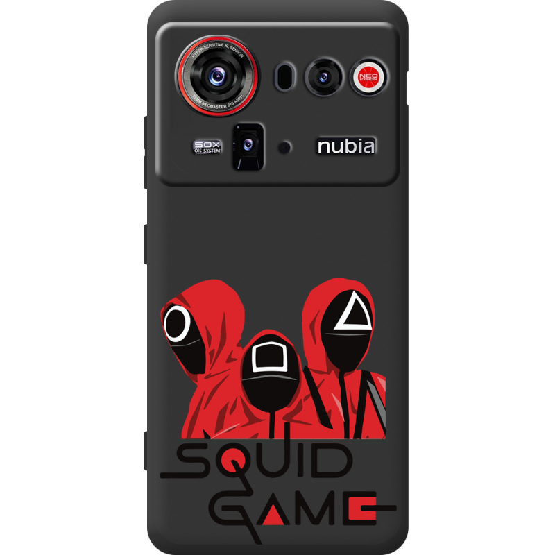 Прозорий чохол BoxFace Nubia Z80 Ultra siquid game люди в красном
