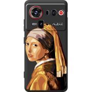 Прозорий чохол BoxFace Nubia Z80 Ultra Девушка с жемчужной серёжкой