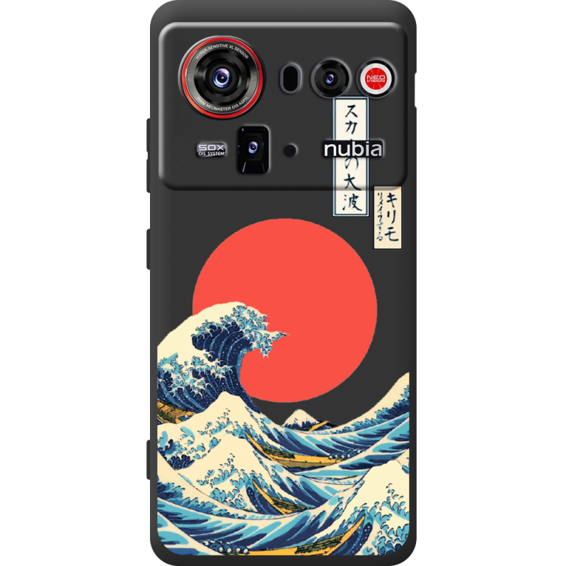 Прозорий чохол BoxFace Nubia Z80 Ultra Большая волна в Канагаве