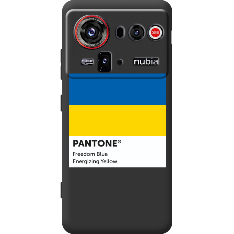 Прозорий чохол BoxFace Nubia Z80 Ultra Pantone вільний синій
