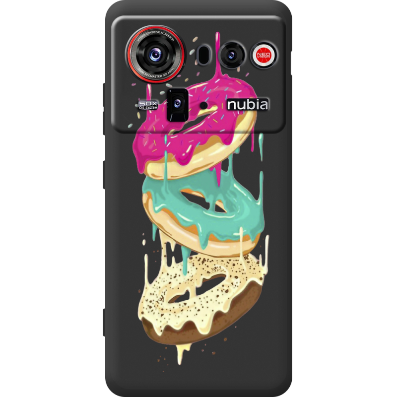 Прозорий чохол BoxFace Nubia Z80 Ultra Donuts