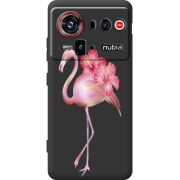 Прозорий чохол BoxFace Nubia Z80 Ultra Floral Flamingo