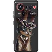 Прозорий чохол BoxFace Nubia Z80 Ultra Steampunk Cat