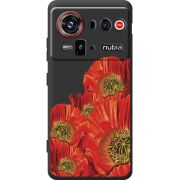 Прозорий чохол BoxFace Nubia Z80 Ultra Red Poppies
