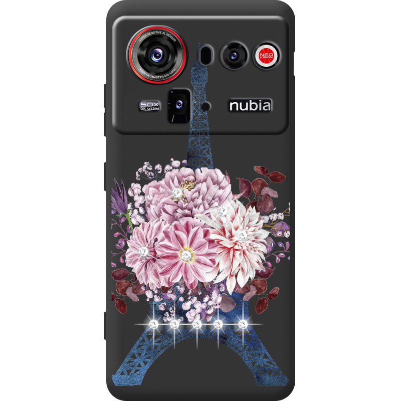 Чохол зі стразами Nubia Z80 Ultra Eiffel Tower