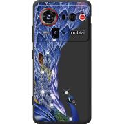 Чохол зі стразами Nubia Z80 Ultra Peafowl