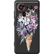 Чохол зі стразами Nubia Z80 Ultra Ice Cream Flowers