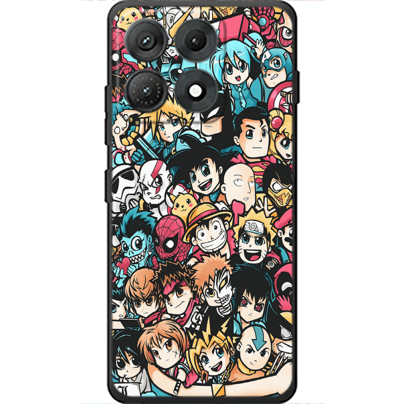Чохол BoxFace Moto Edge 70 Max Anime Stickers