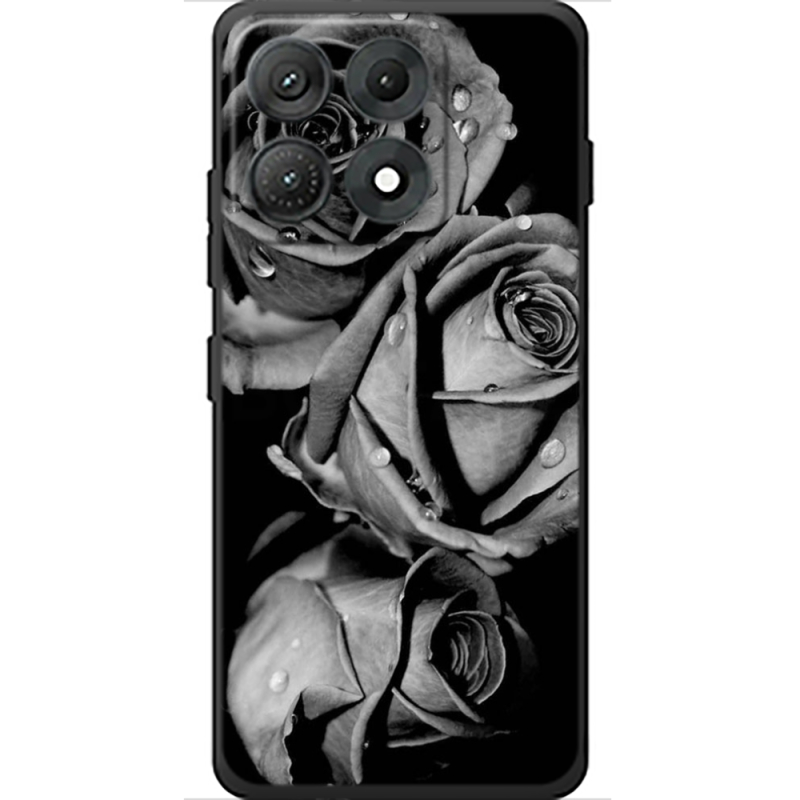 Чохол BoxFace Moto Edge 70 Max Black and White Roses