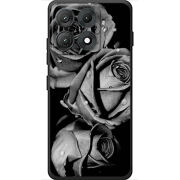 Чохол BoxFace Moto Edge 70 Max Black and White Roses
