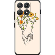Чохол BoxFace Moto Edge 70 Max Flower Hands