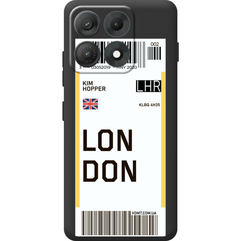 Прозорий чохол BoxFace Moto Edge 70 Max Ticket London