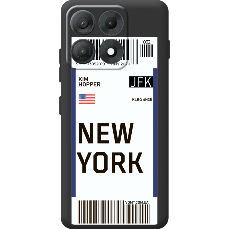 Прозорий чохол BoxFace Moto Edge 70 Max Ticket New York