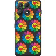 Прозорий чохол BoxFace Moto Edge 70 Max Hippie Flowers
